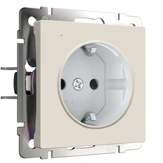 Изображение Розетка с подсветкой W (айвори матовый) W1171462