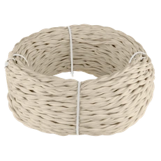 Изображение Ретро кабель витой 2х2,5 (песочный) 20 м