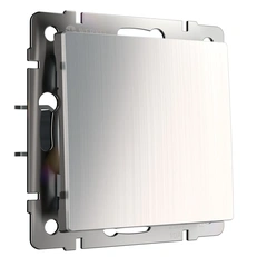 Изображение Выключатель одноклавишный проходной (никель рифленый глянцевый) W1112002