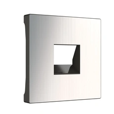 Изображение Накладка для RJ45 и RJ11 (никель рифленый глянцевый) WL02-RJ-CP