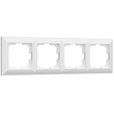Изображение Рамка на 4 поста Fiore (белый) W0042201